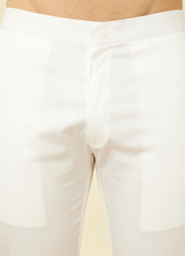 Light Cream Ethnic Pants image number 1